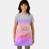 Tablier Glittery Pastel Rainbow Unicorn (Insitu)