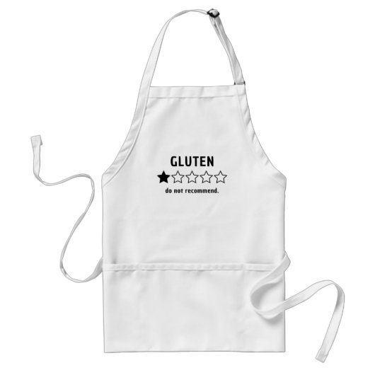 Tablier Gluten : 1 Étoile, Ne Recommandez Pas (Devant)