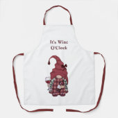 Tablier Gnome à vin Il est l'heure du vin (Recto)