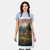 Tablier Gnome & Champignons Magie (Porté)