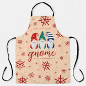 Tablier Gnome de Noël Hygge pour les fêtes de neige (Recto)