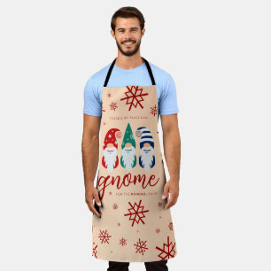 Tablier Gnome de Noël Hygge pour les fêtes de neige