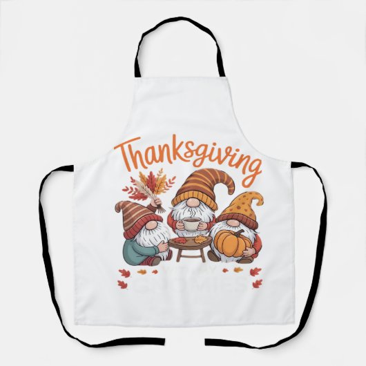 Tablier Gnome de Thanksgiving Léopard d'automne Dinde T es (Recto)