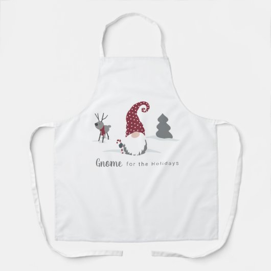 Tablier Gnome & rennes vacances Tomte scandinave (Recto)