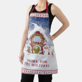 Tablier Gnome rouge et blanc pour les fêtes (Insitu)