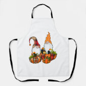 Tablier Gnomes citrouilles Automne automne mignon Hallowee (Recto)