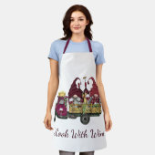 Tablier Gnomes dans Vin Camion Je Cuis Avec Du Vin (Porté)