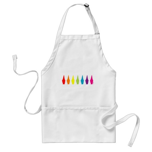 Tablier Gnomes d'arc-en-ciel (Devant)
