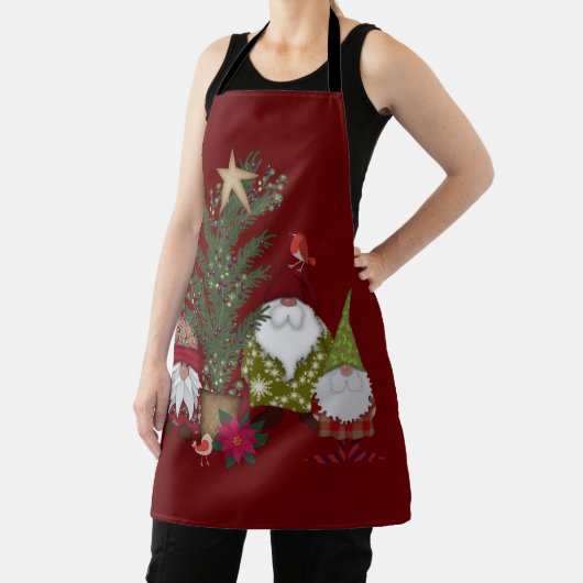 Tablier Gnomes de Noël par Pine Tree Holiday (Insitu)