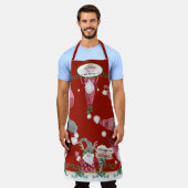 Tablier Gnomes mignons Baking Christmas Memories with mama (Porté)