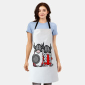 Tablier Gnomes nordiques mignons Viking Tomte Couple Scand (Porté)