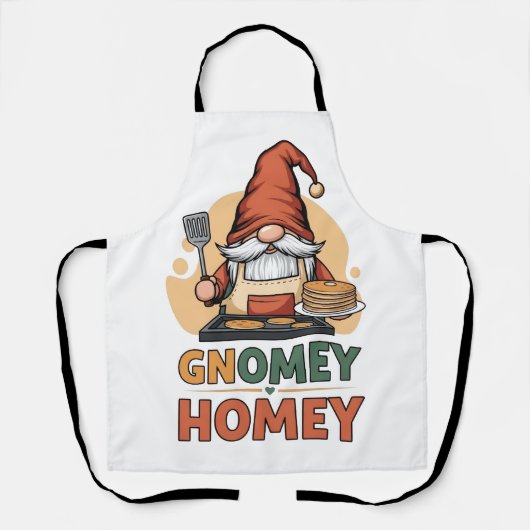 Tablier Gnomey Homey crêpes design (Recto)