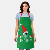 Tablier Gnomo de Navidad All-Over Print Apron (Porté)