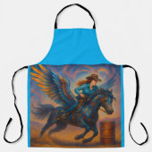 Tablier Go Fast! Barrel Racing All-Over Print Apron (Recto)