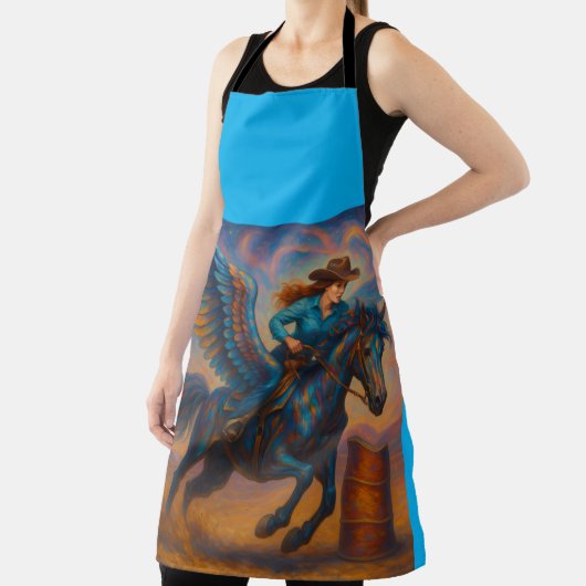 Tablier Go Fast! Barrel Racing All-Over Print Apron (Insitu)