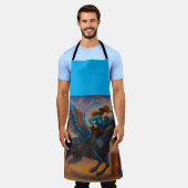 Tablier Go Fast! Barrel Racing All-Over Print Apron (Porté)