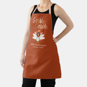 Tablier Gobble Gobble Thanksgiving diner Apron Turquie