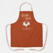 Tablier Gobble Gobble Thanksgiving diner Apron Turquie (Recto)