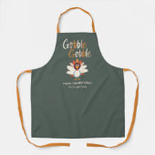 Tablier Gobble Gobble Thanksgiving diner Apron Turquie (Recto)