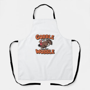 Tablier Gobble Till You Wobble - Drôle Turquie Cartoon Cla