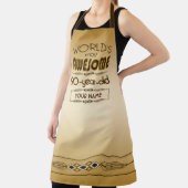 Tablier Gold 90th Birthday Celebration World Best Fabulous (Insitu)