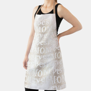 Tablier Gold Floral Botanique Moderne MAMA   meilleure MOM