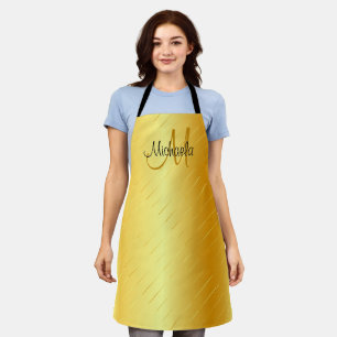 Tablier Gold Look Monogramme Modèle élégant