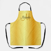 Tablier Gold Look Monogramme Modèle élégant (Recto)
