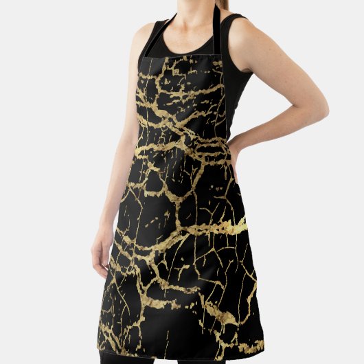 Tablier Gold Marbling Texture : Elément Design Luxe (Insitu)