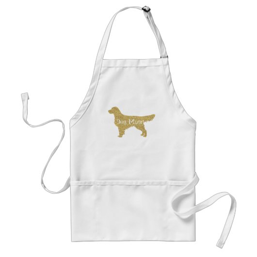 Tablier Gold Parties scintillant Golden Retriever | Maman  (Devant)