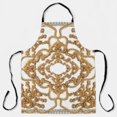 Tablier Golden Baroque : Luxueux Design Ornament. (Recto)