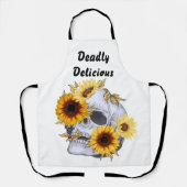 TABLIER GOLDEN BLOOM SKULL (Recto)