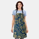 Tablier Golden Blossom Elegance  (Porté)