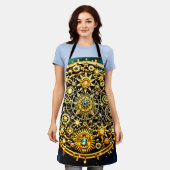 Tablier Golden Clockwork Celestial Art (Porté)