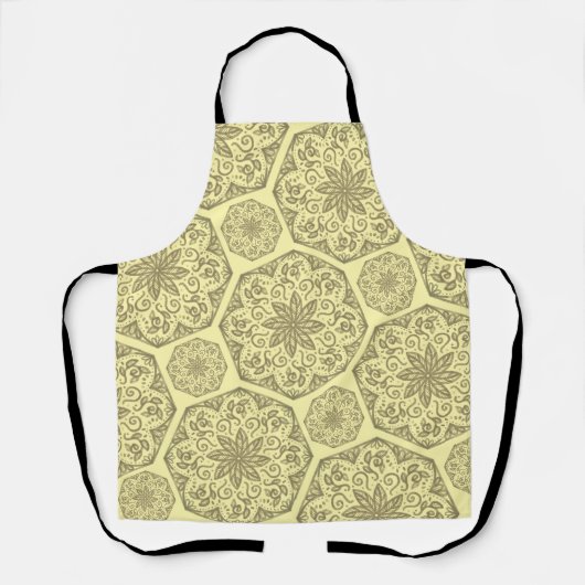 Tablier Golden Mandala Mosaic Motif (Recto)
