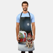 Tablier Golden Retriever Caravan Christmas Adventure (Porté)