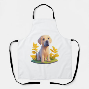 Tablier Golden Retriever Doggo T Shirt mignon Chibi numéri