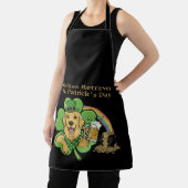 Tablier Golden Retriever drôle Saint-Patrick Leprechaun (Insitu)