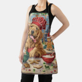 Tablier Golden Retriever Gâteau de vacances : Noël festif (Insitu)