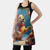 Tablier Golden Retriever in Santa’s Workshop Christmas (Insitu)