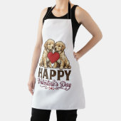 Tablier Golden Retriever Joyeuse Saint-Valentin (Insitu)