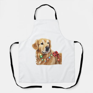 Tablier Golden Retriever Noël Light Classic