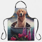 Tablier Golden Retriever sur une pagaie : une aventure Pit (Recto)