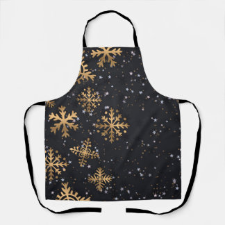 Tablier Golden snowflakes