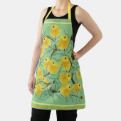 Tablier Golden yellow banksia blossom All-Over Print Apron (Insitu)