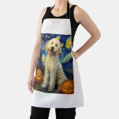 Tablier Goldendoodle Chien Mignon Halloween Jack O Lantern (Insitu)