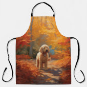 Tablier Goldendoodle en automne Leaves Fall Inspire (Recto)