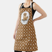 Tablier Goldendoodle Mom Doodle Mom (rouge doré) (Insitu)