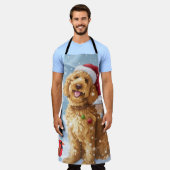 Tablier Goldendoodle Winter Wonderland Christmas Joy (Porté)