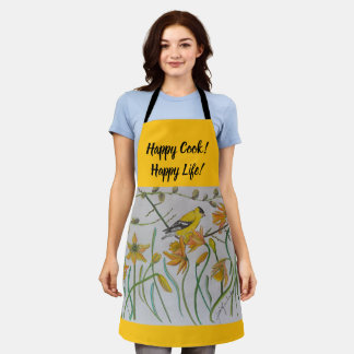 Tablier Goldfinch & Daffodils A[ron